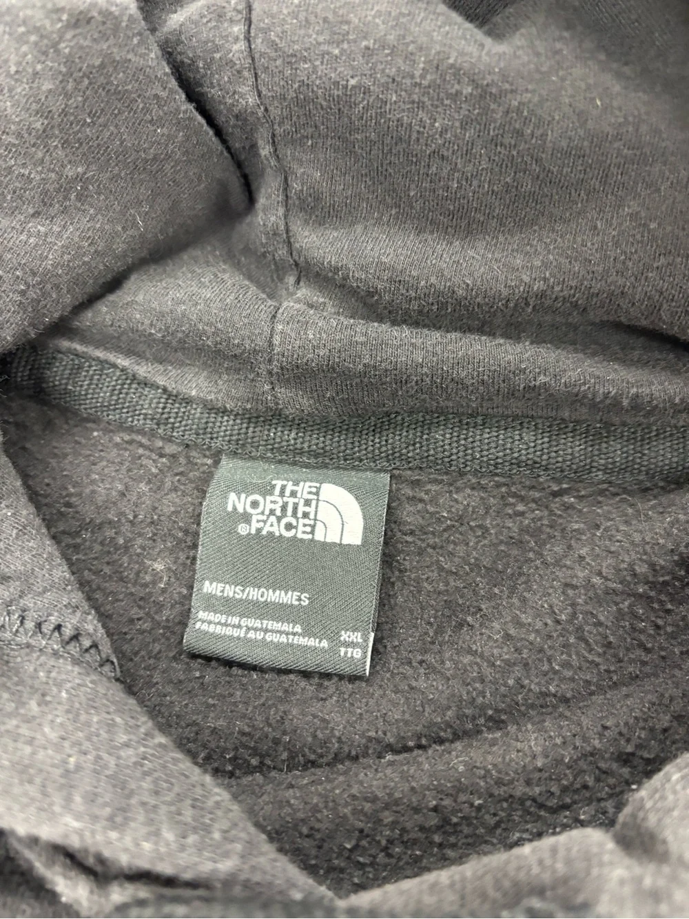 THE NORTH FACE HOODIE  MEN SIZE XXL TTL BLACK GOOD WORK HOODIE WITH FLAWS